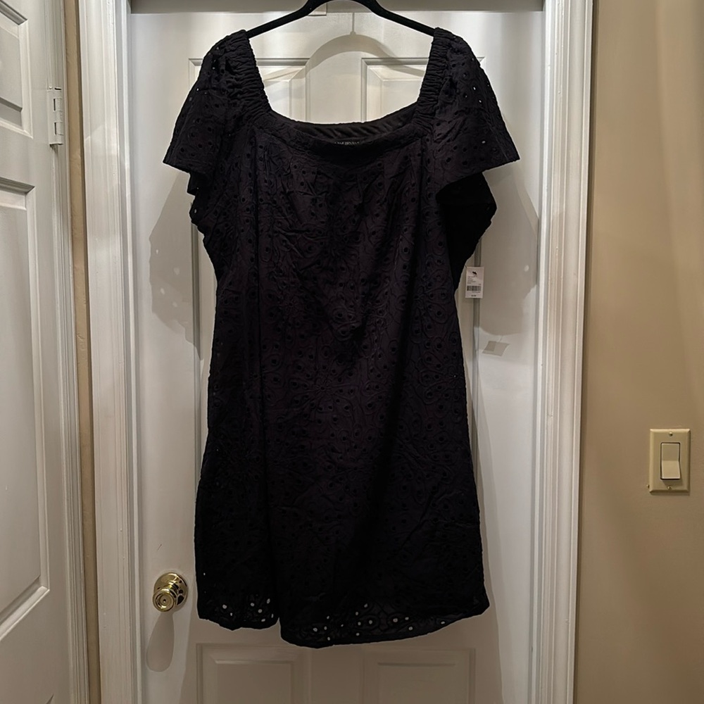 Lane Bryant Black Eyelet Dress